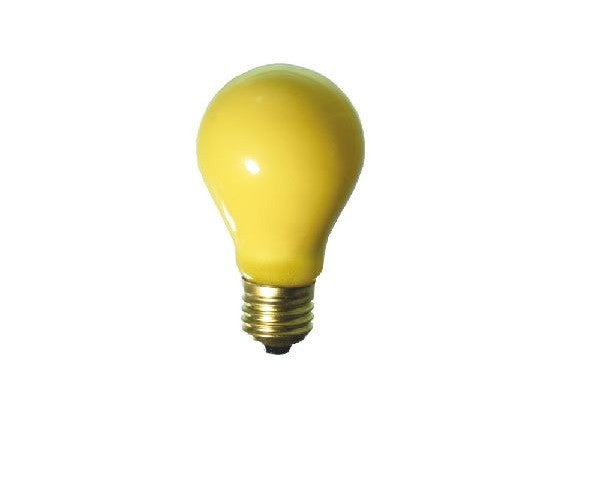 Ampoule jaune repousse moustique insecte 60x105mm E27 230 Volt 60 Watt 220v 240v ECLATS DESTOCKAGE