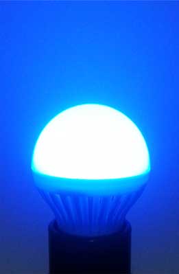 Ampoule Led Base e27 230v 3w Bleu ECLATS DESTOCKAGE