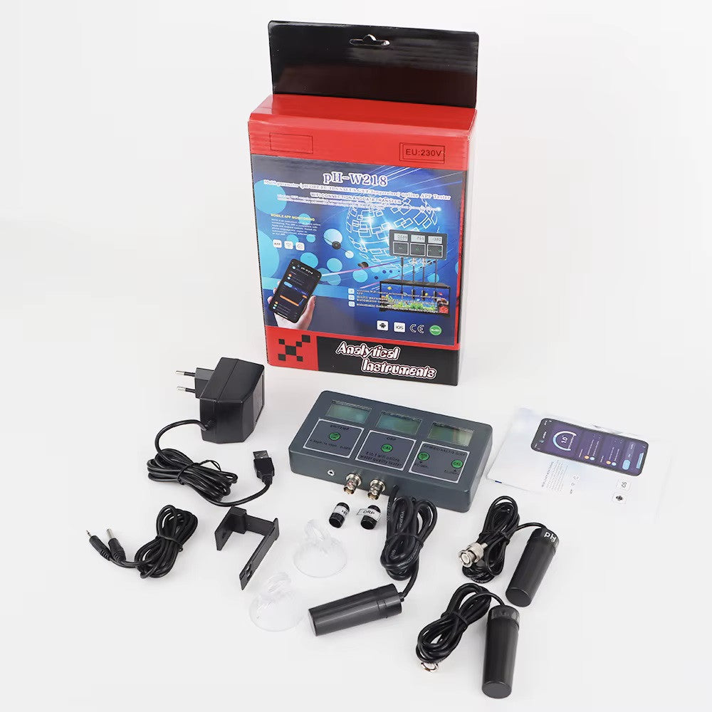Analyseur eau numérique PH-218 PH EC TDS Salt ORP CF S.G Température Télécommande WiFi 8 en 1 ECLATS DESTOCKAGE