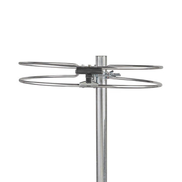 Antenne radio exterieure fm 88 108 mhz ANORFM10ME fiche type f fixation mat ou balcon könig ECLATS DESTOCKAGE