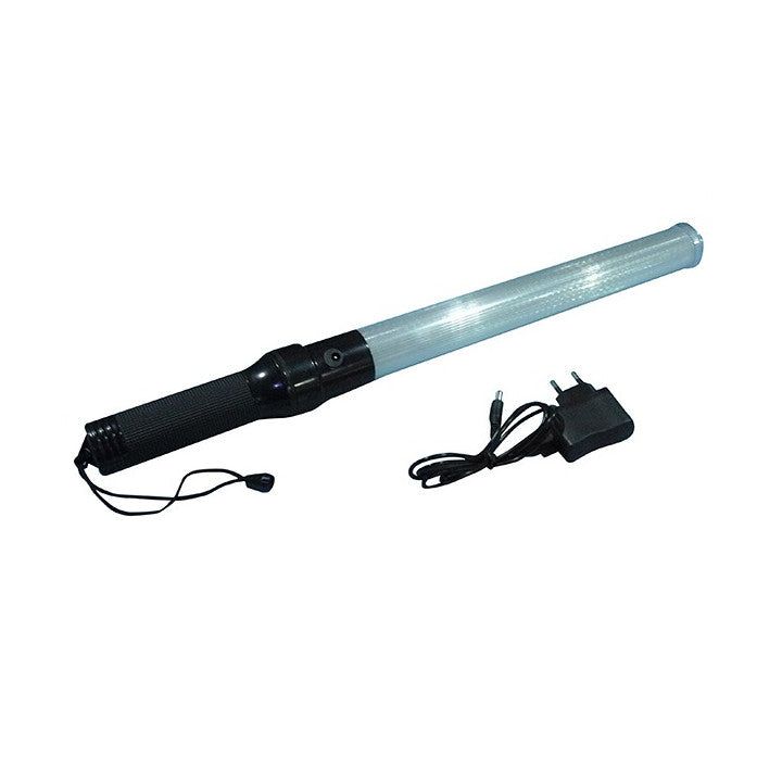 Baton lumineux GM torche rechargeable rouge signalisation police route circulation voiture avion ECLATS DESTOCKAGE