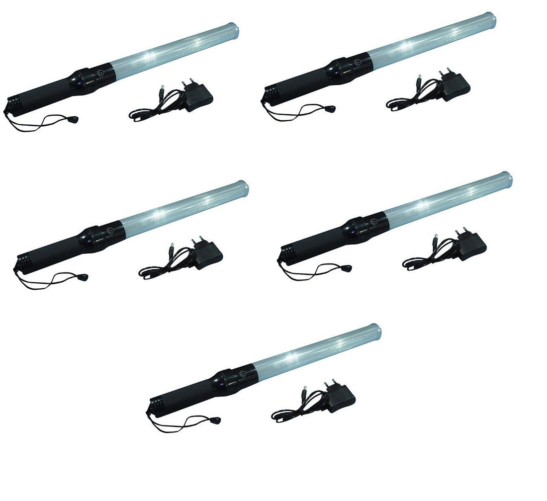 5 Baton lumineux blanc batterie rechargeable et chargeur route circulation voiture automobile avion ECLATS DESTOCKAGE