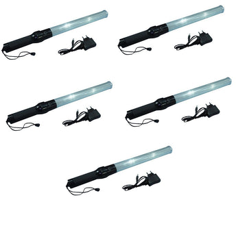 5 Baton lumineux blanc batterie rechargeable et chargeur route circulation voiture automobile avion ECLATS DESTOCKAGE