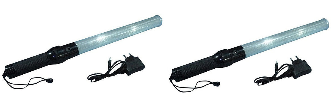 2 Baton lumineux blanc batterie rechargeable et chargeur route circulation voiture automobile avion ECLATS DESTOCKAGE
