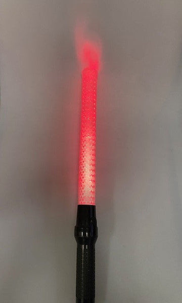 Baton lumineux blanc transparent rouge vert police route circulation voiture automobile avion 2 piles ou bat r20 a rajouter ECLATS DESTOCKAGE