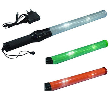 Baton lumineux rechargeable led vert rouge Eclairage circulation route aeroport train signalisation ECLATS DESTOCKAGE
