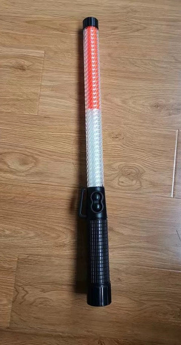 baton lumineux rechargeable signalisation led rouge blanc police route circulation voiture automobile ECLATS DESTOCKAGE