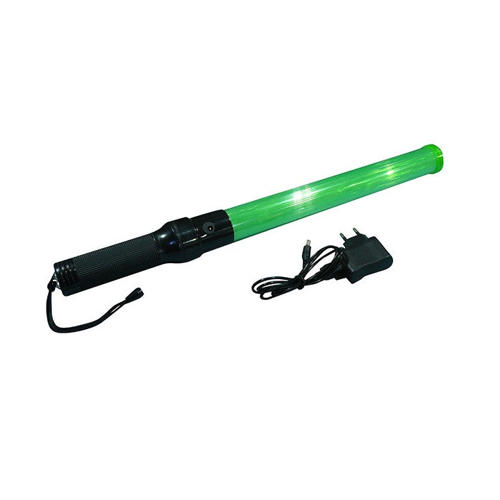 Baton lumineux GM torche rechargeable rouge signalisation police route circulation voiture avion ECLATS DESTOCKAGE