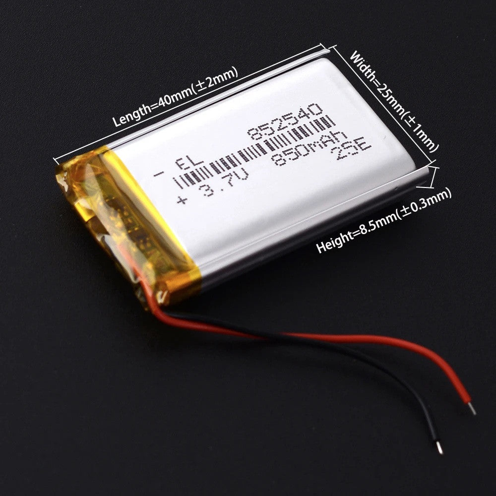 Batterie lithium 3.7v 850mah li polymer Li-ion lipo pour tablette drone palm m500 m505 m515 852540 - ECLATS DESTOCKAGE