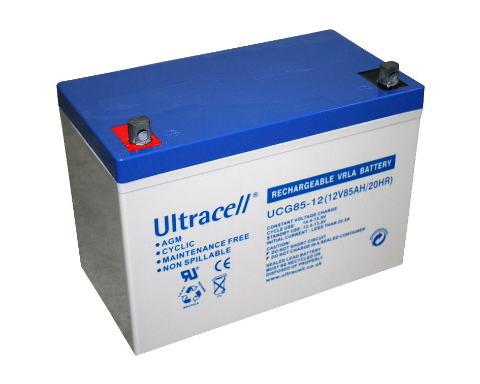 Batterie 85ah rechargeable 12v 80ah solaire accumulateur plomb accu golf eolienne ucg85-12 - ECLATS DESTOCKAGE