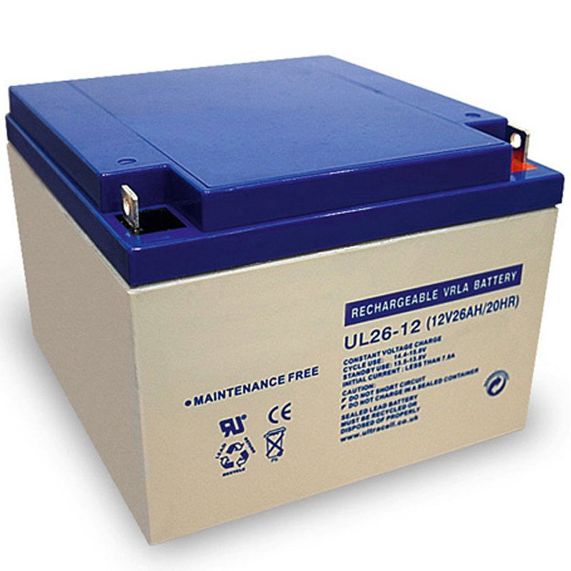 Batterie accu gel rechargeable F3 12v 26a 26ah ul26 12 mk powered es26-12 plomb 24ah wp24 12 - ECLATS DESTOCKAGE