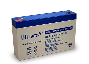 Batterie accumulateur rechargeable 6v 7ah 7.2ah 7.5ah ul7 6 plomb gel etanche - ECLATS DESTOCKAGE
