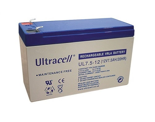 Batterie au plomb 12v 7 Ah Faston 4,8 mm - ECLATS DESTOCKAGE
