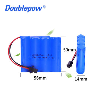 Batterie rechargeable 4.8v 1,8 AH 2ah pour sirene alarme autoalimentée exterieure os-365a jablotron ECLATS DESTOCKAGE