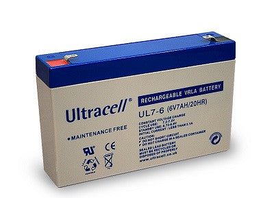 Batterie rechargeable BT-6M7.OAC 6v 7ah 7.2ah 7.5ah BAT-LEAD-09 ul7 6 accumulateur plomb gel etanche - ECLATS DESTOCKAGE