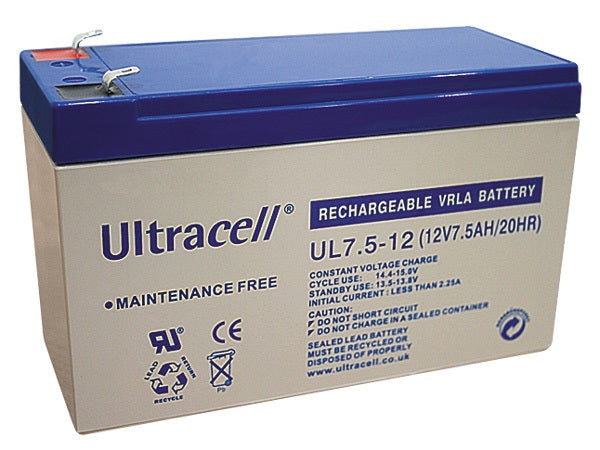 Batterie rechargeable 7.5ah 12v etanche gel solaire accu plomb 7ah 7.2ah accumulateur - ECLATS DESTOCKAGE