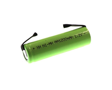 Batterie rechargeable accu nimh 1.2v AA lr06 600mah 1.2v 600rslfc cosses a souder accumulateur - ECLATS DESTOCKAGE