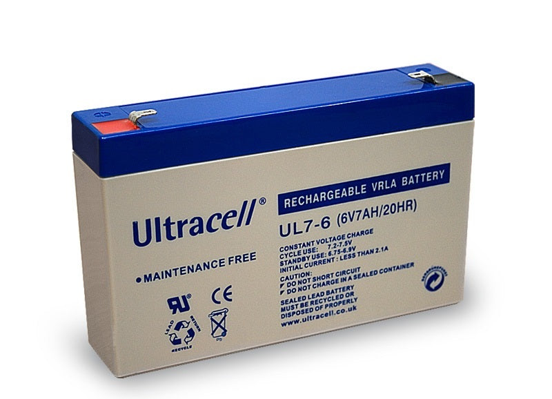 Batterie rechargeable accumulateur 6v 7ah 7.2ah 7.5ah plomb gel etanche - ECLATS DESTOCKAGE