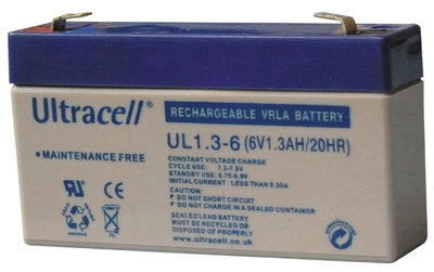 Batterie rechargeable etanche 1.3ah 6v accu plomb 1ah ul1-3 6v 1.2ah ja60a alarme jablotron gel - ECLATS DESTOCKAGE