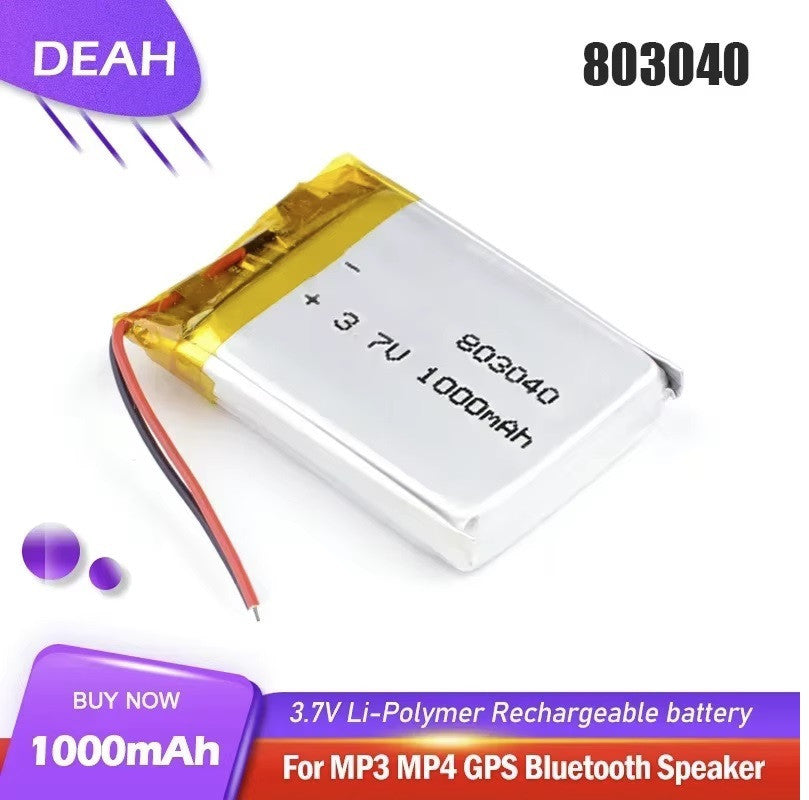 Batterie rechargeable lipo akku 3,7v 1000mah accumulateur accu Li-polymer helicoptere avion 803040 ECLATS DESTOCKAGE