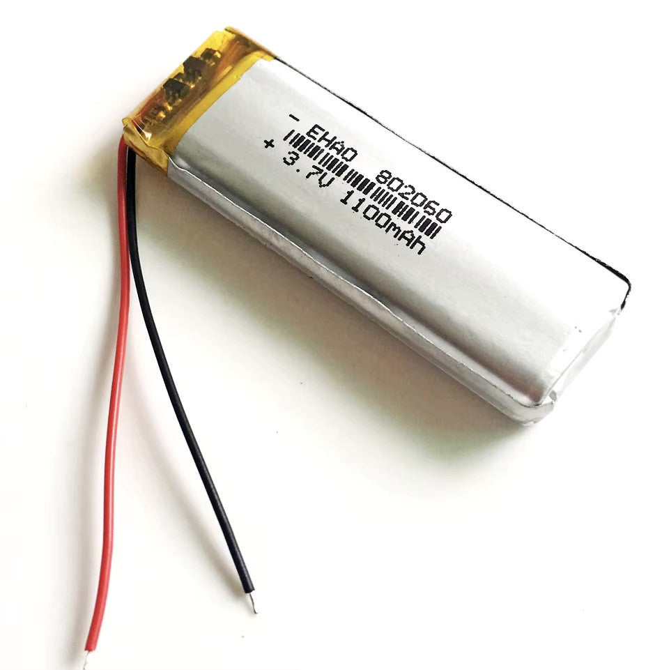 Batterie rechargeable lipo akku 3,7v 1100mah 802060 accumulateur accu Li-polymer eclairage MP4 MP5 GPS PSP DVD jeu ECLATS DESTOCKAGE