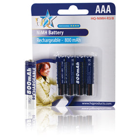 Batterie rechargeable nimh pile accu aaa/lr3 lr03 1.2v 800mah hq nimh r3/8 accumulateur ni mh hr3c - ECLATS DESTOCKAGE