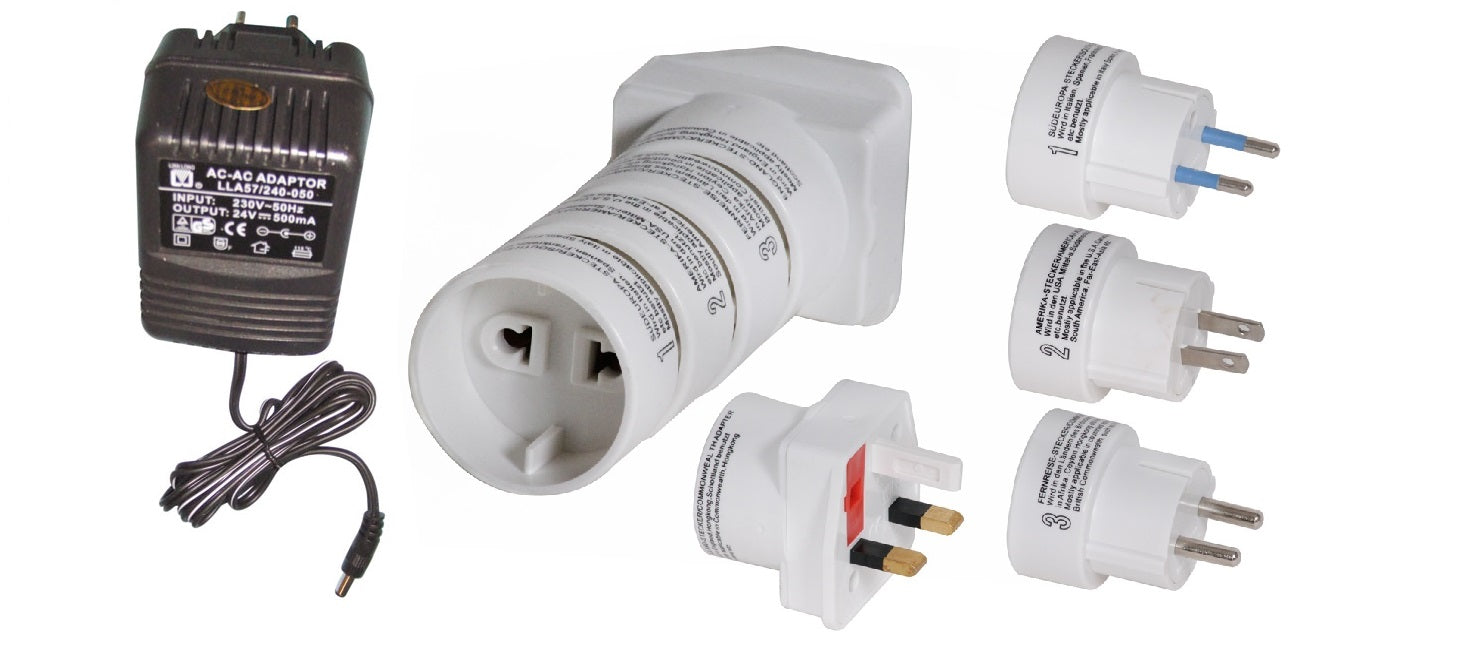 Bloc d alimentation à tension fixe 24v dc 410mA 10w + 4 adaptateurs hn power hnp10I-240-c - ECLATS DESTOCKAGE
