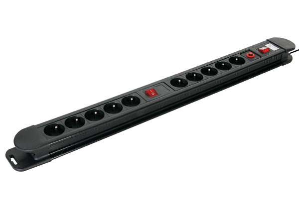 Bloc multiprises 10 prises parafoudre ebp10n surcharges surtension orage foudre 2 interrupteurs ECLATS DESTOCKAGE