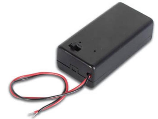 Boitier 33x69x22mm pile inter batterie 1 9v 6lr61 coffret coffre 6f22 bh9vbs velleman ECLATS DESTOCKAGE