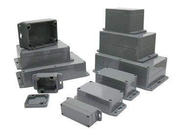 Boîtier coffre coffret boite abs scellé g302mf avec bride de montage 64x58x35mm ECLATS DESTOCKAGE
