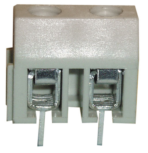 Bornier secteur a vis 2 plots borne 2 poles au pas de 7.5mm screwl02 velleman - ECLATS DESTOCKAGE
