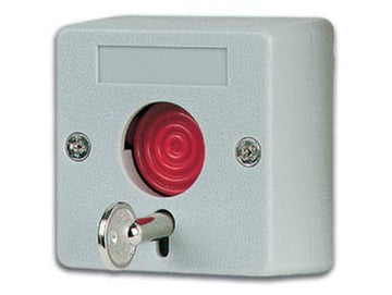 Bouton arrêt urgence haa61 panique alarme avec clef contact nf capteur securite - ECLATS DESTOCKAGE