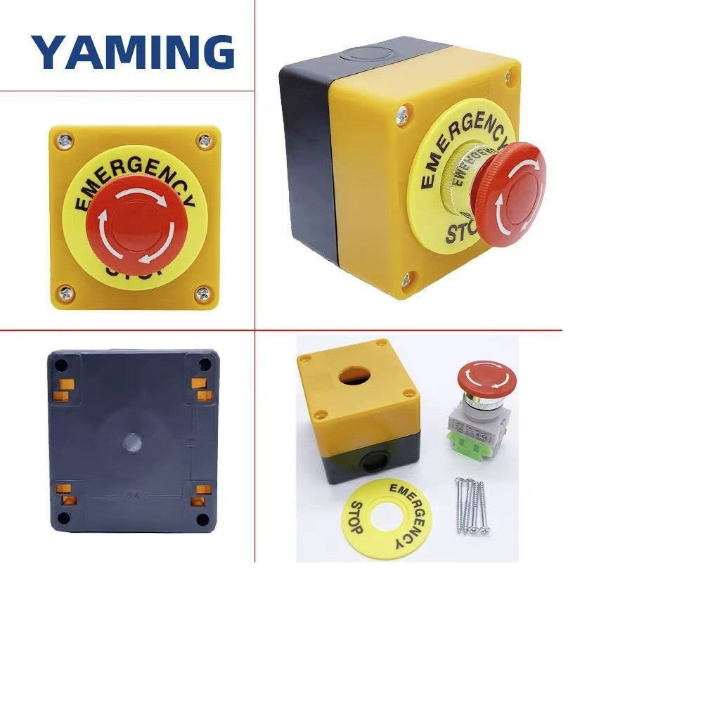 Bouton arret urgence no nf coup de poing Interrupteur pression alarme anti panique systeme securite ECLATS DESTOCKAGE
