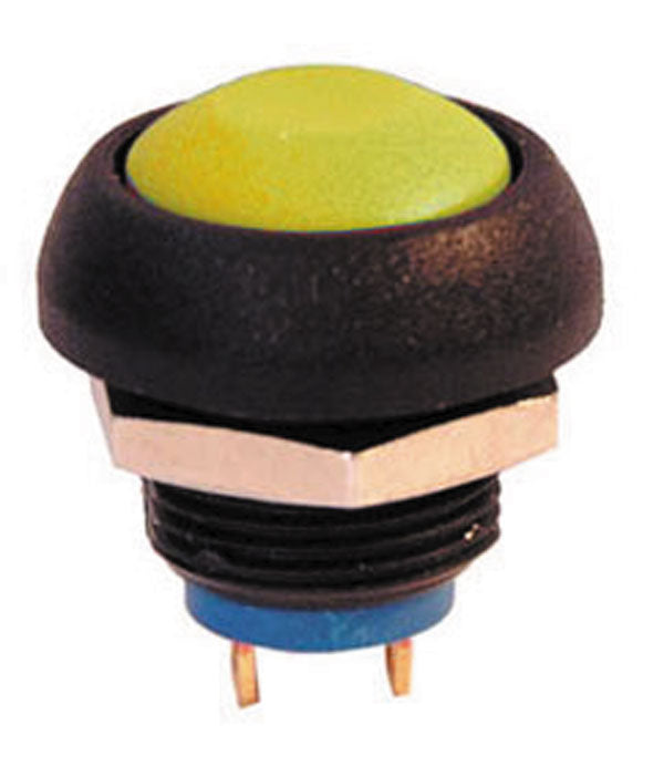 Bouton poussoir electrique unipolaire etanche ip67 jaune no apem ISR3SAD500 coapisr3sad500 - ECLATS DESTOCKAGE