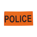 Brassard orange fluo police en471 velcro securite routiere haute visibilite protection bras - ECLATS DESTOCKAGE