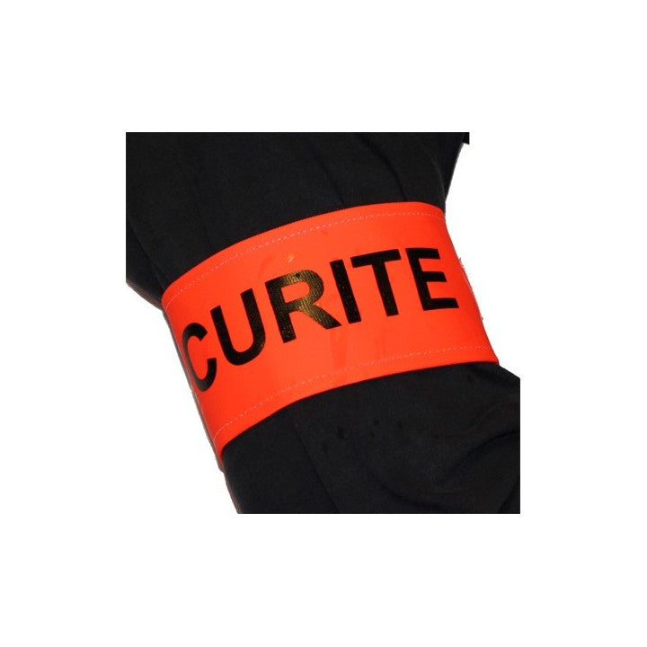 Brassard securite orange fluo velcro d4101 en471 routiere haute visibilite protection bras - ECLATS DESTOCKAGE