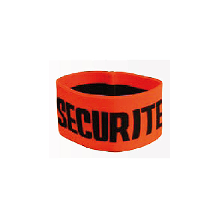 Brassard securite orange fluo velcro d4101 en471 routiere haute visibilite protection bras - ECLATS DESTOCKAGE