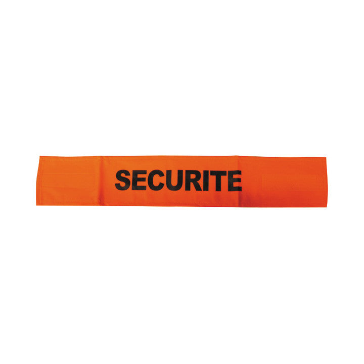 Brassard securite orange fluo velcro d4101 en471 routiere haute visibilite protection bras - ECLATS DESTOCKAGE