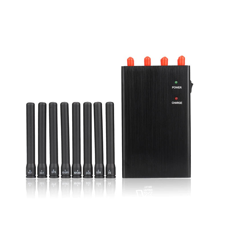 Brouilleur onde gsm portable 8 antennes bloqueur 2G 3G 4G WiFi 2.4G 5.8G cdma dcs/pcs gps lte wimax lojack ECLATS DESTOCKAGE