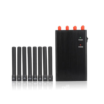 Brouilleur onde gsm portable 8 antennes bloqueur 2G 3G 4G WiFi 2.4G 5.8G cdma dcs/pcs gps lte wimax lojack ECLATS DESTOCKAGE