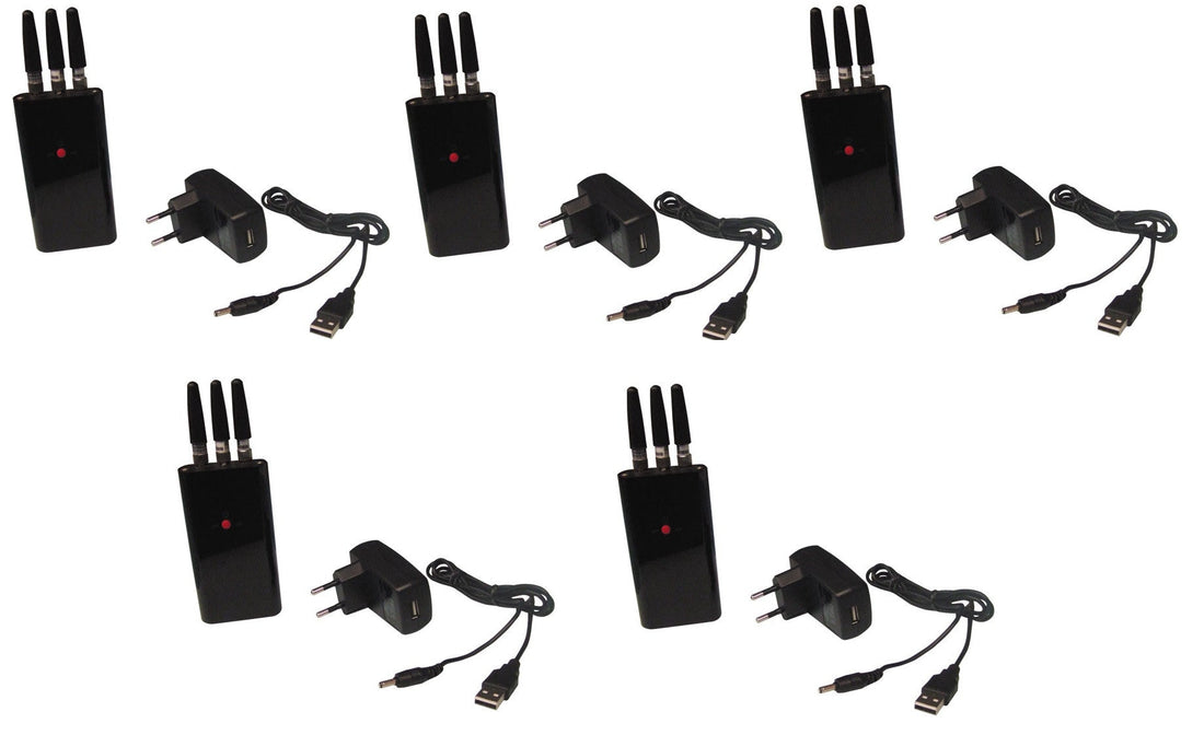 5 Brouilleur telephone portable gsm 2g portee 10m anti smartphone iphone blackberry phs cdma ECLATS DESTOCKAGE