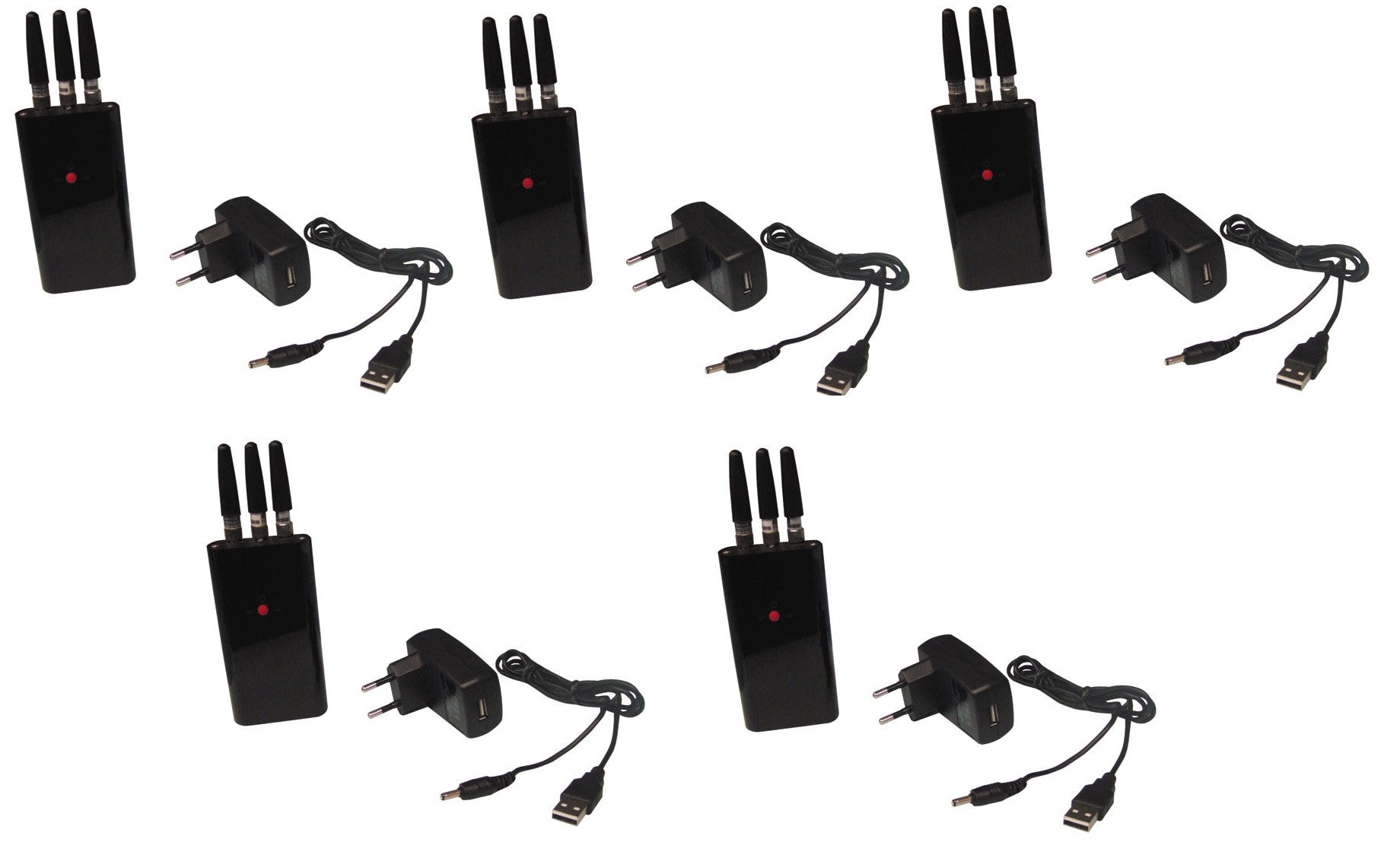 5 Brouilleur telephone portable gsm 2g portee 10m anti smartphone iphone blackberry phs cdma ECLATS DESTOCKAGE