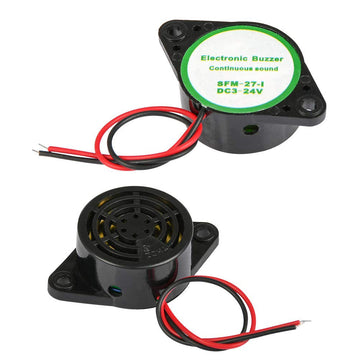 Buzzer 24v 90db dispositif sonore sirene 24vcc alarme bip sfm-27 3v 4.5v 6v 9v 12v ECLATS DESTOCKAGE