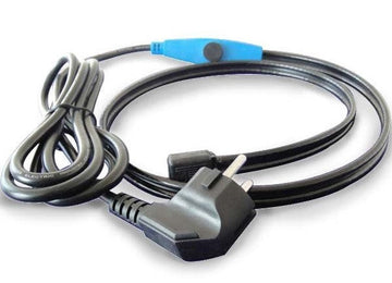 Cable 2m antigel chauffant canalisation tuyau eau cordon electrique antigel avec thermostat ECLATS DESTOCKAGE