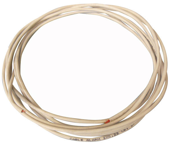 Cable 2x0,22 souple blinde blanc - ECLATS DESTOCKAGE
