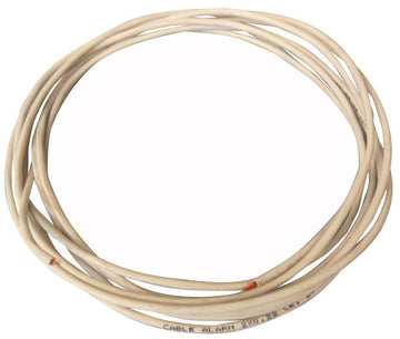 Cable 2x0,22 souple blinde blanc - ECLATS DESTOCKAGE