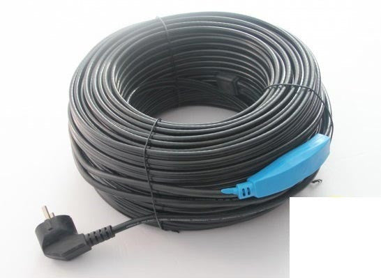 Cable chauffant avec thermostat antigel 48m aquacable canalisation tuyau eau anti gel electrique ECLATS DESTOCKAGE