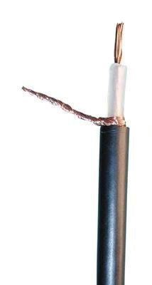 Cable coaxial 75 ohm noir ø6mm (100m) rg59 cxcrg59 fil multimedia satellite tv television rg6 ECLATS DESTOCKAGE