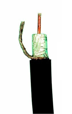 Cable coaxial 75 ohm rigide noir ø10mm 200m rg11 54365 ECLATS DESTOCKAGE