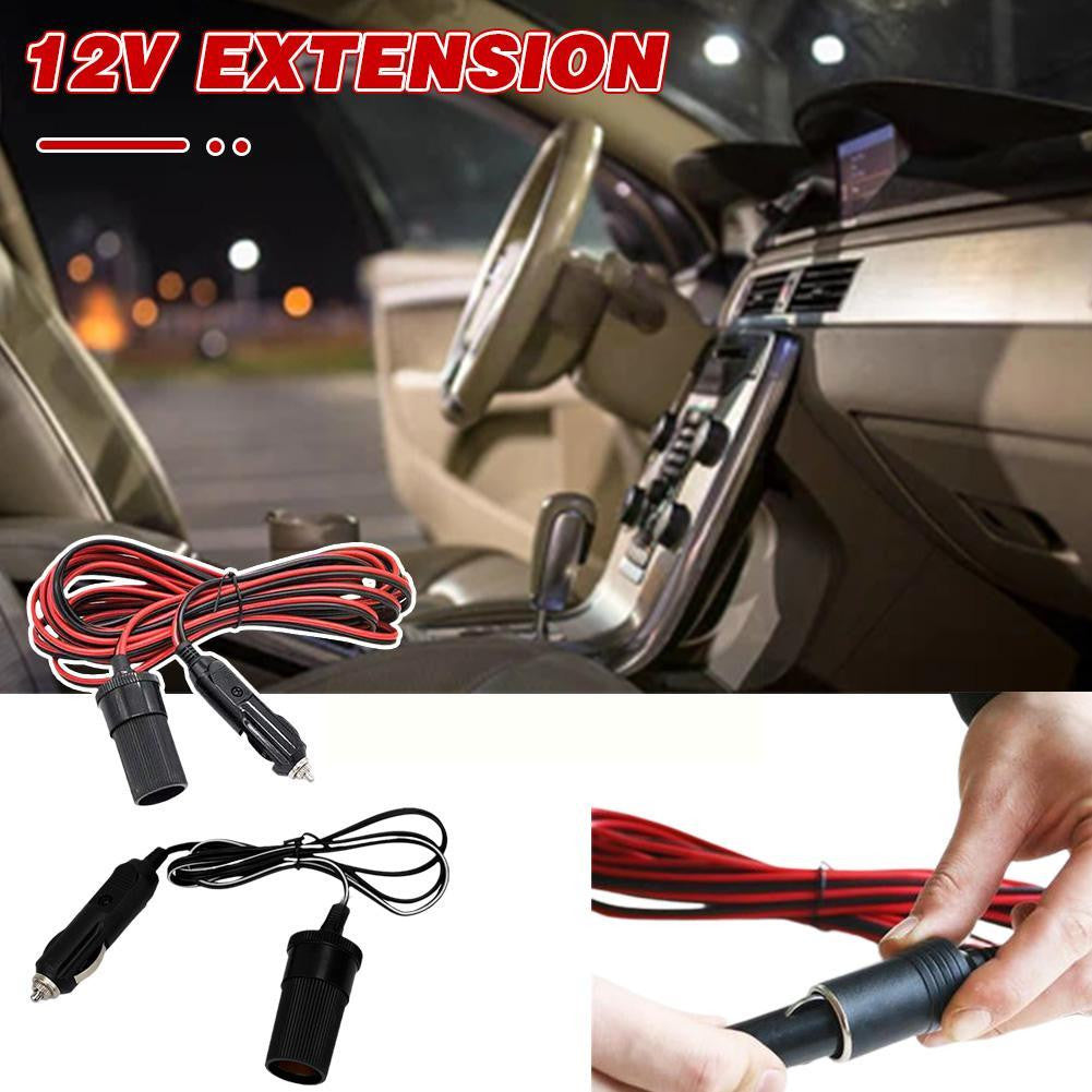 Câble d'extension pour allume-cigare de voiture 12V 10a 2M intérieur mâle femelle D4F6 ECLATS DESTOCKAGE